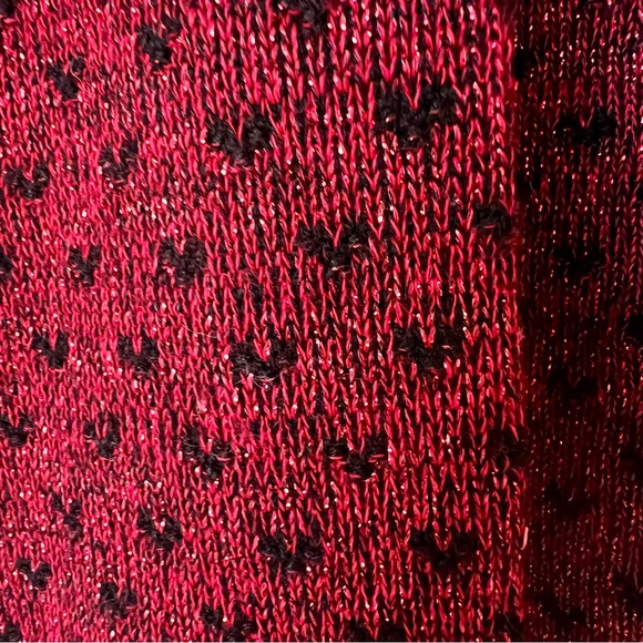 Vintage ADELE KNITWEAR Mock Neck Paisley and Heart Sweater—SZ. Large - Picture 6 of 14